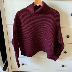 Madewell Burgundy Turtleneck Sweater